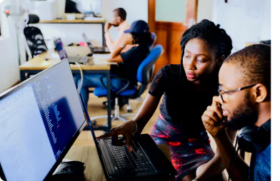 Office collaboration pictured in Alloy’s board engagement article